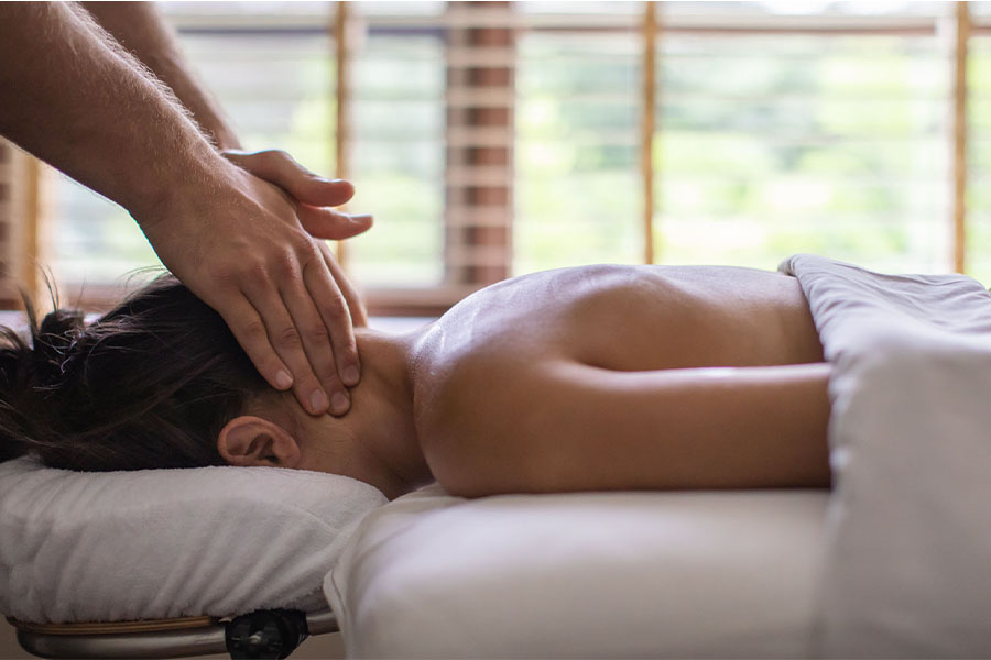 CBD oil massage